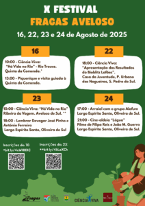 Cartaz X Festival Fragas Aveloso - 16, 22, 23 e 24 de agosto de 2025